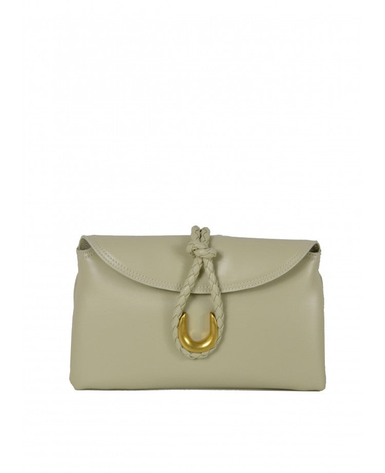 Pochette en cuir élégante — Bandoulière amovible