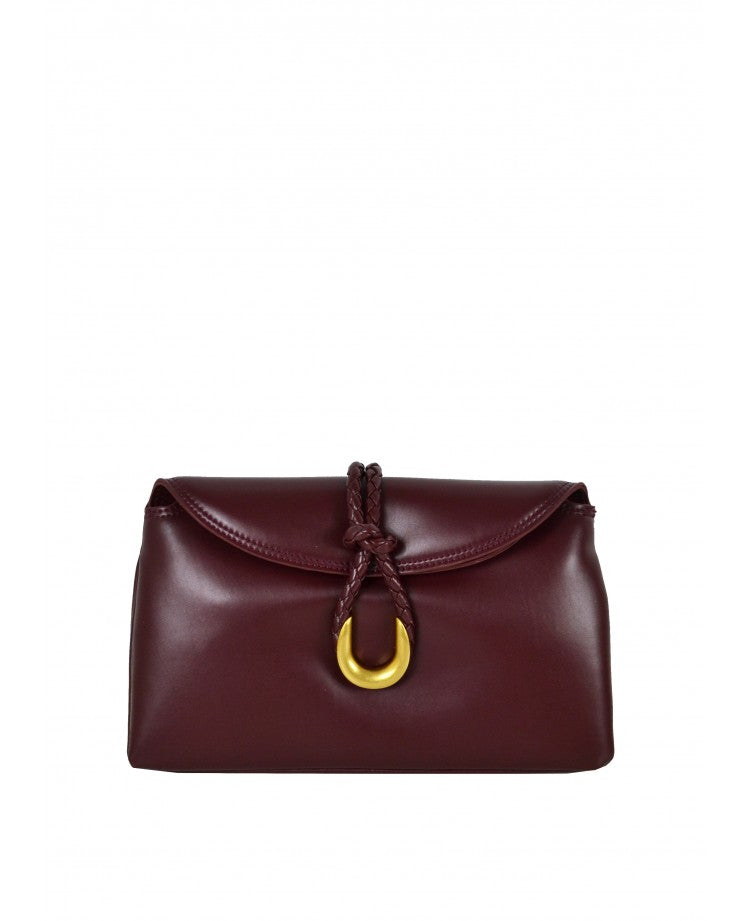 Pochette en cuir élégante — Bandoulière amovible