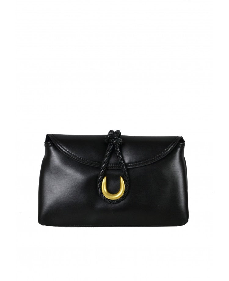 Pochette en cuir élégante — Bandoulière amovible