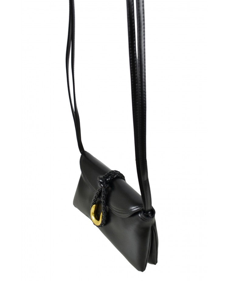 Pochette en cuir élégante — Bandoulière amovible