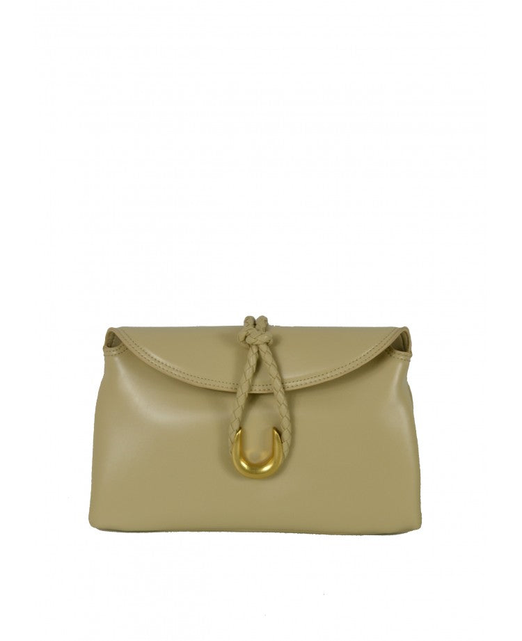 Pochette en cuir élégante — Bandoulière amovible