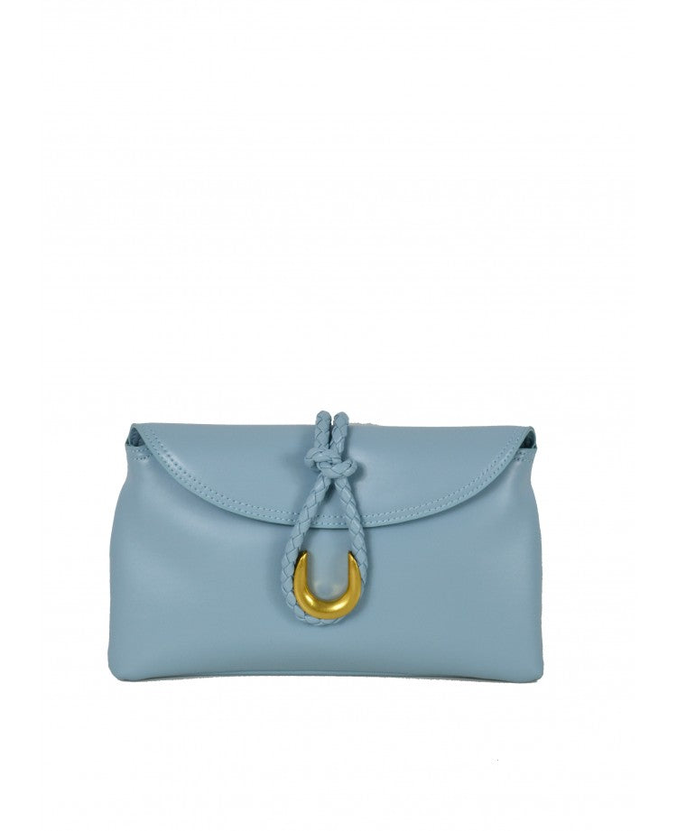 Pochette en cuir élégante — Bandoulière amovible