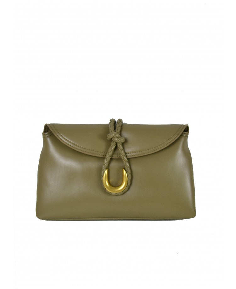 Pochette en cuir élégante — Bandoulière amovible