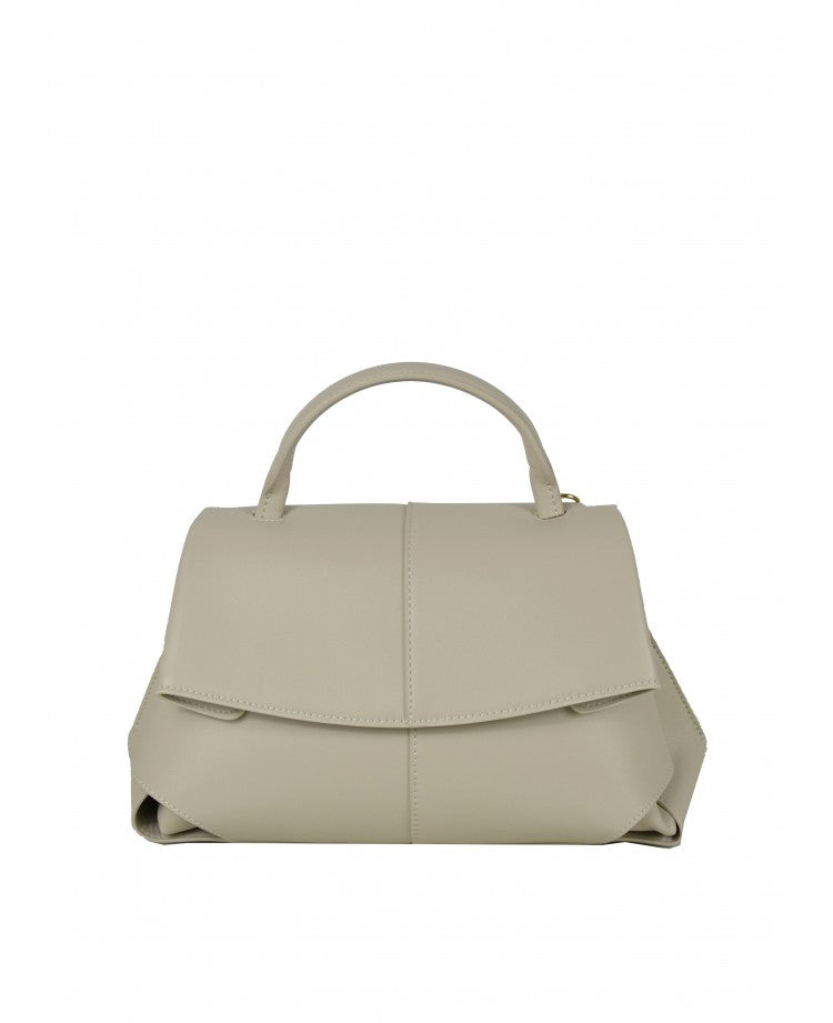 Sac minimaliste en cuir à poignée supérieure et large bandoulière