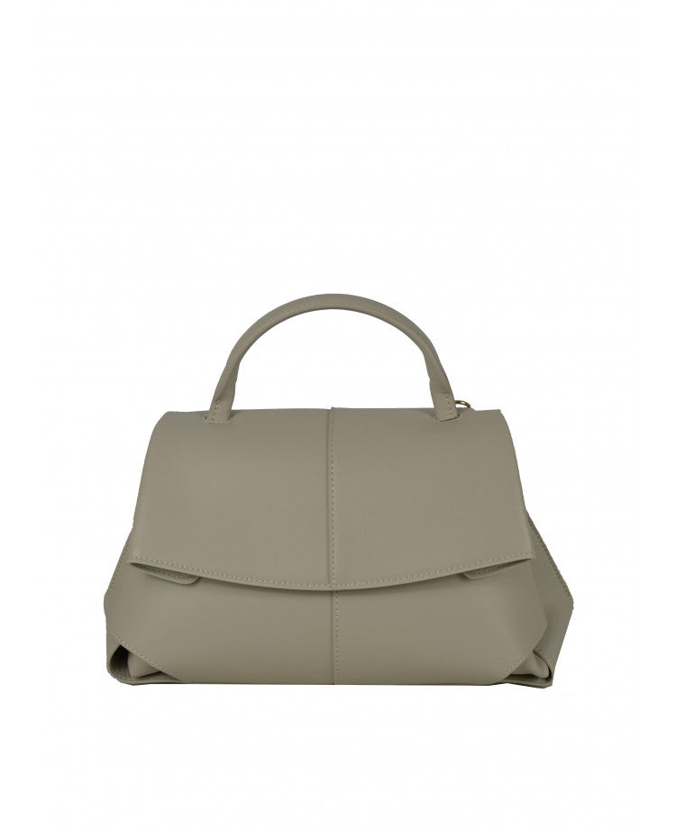Sac minimaliste en cuir à poignée supérieure et large bandoulière