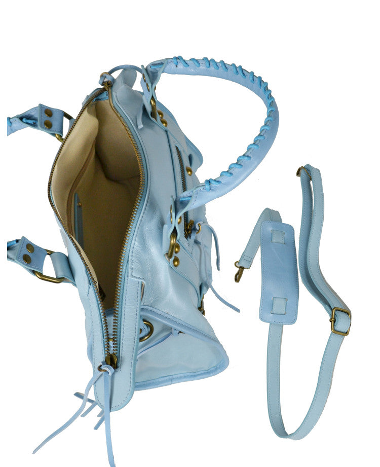 Sac à bandoulière moyen avec bandoulière – Cuir italien de qualité supérieure