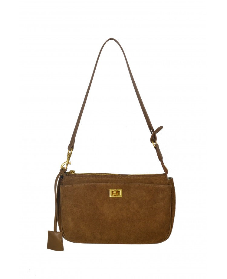 Twist Suede Shoulder Bag – Modex™