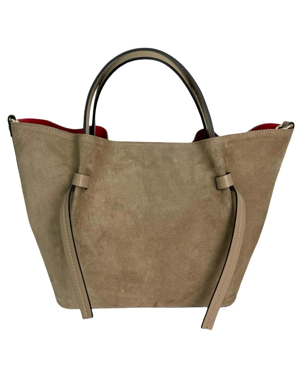 Sac élégant en daim et cuir véritable – Qualité italienne premium