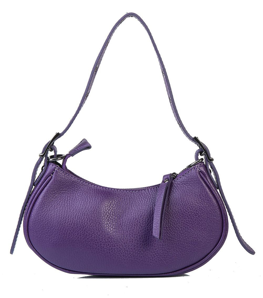 Mini sac à bandoulière en cuir italien avec bandoulière à œillets par Modex™