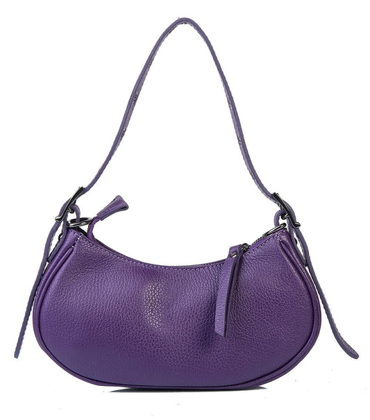 Mini sac à bandoulière en cuir italien avec bandoulière à œillets par Modex™