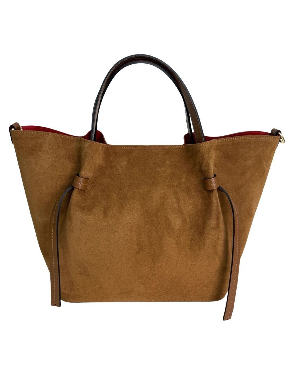 Sac élégant en daim et cuir véritable – Qualité italienne premium