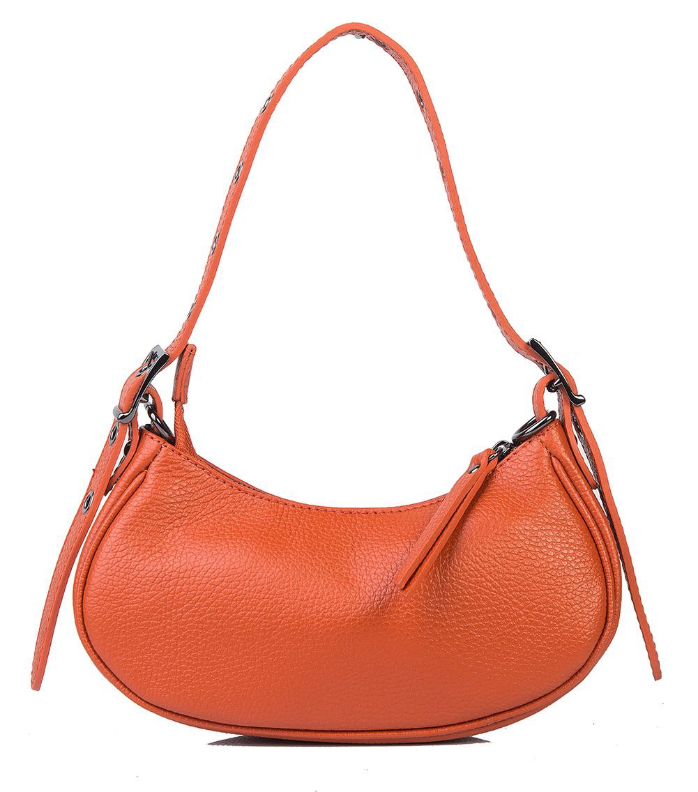 Mini sac à bandoulière en cuir italien avec bandoulière à œillets par Modex™