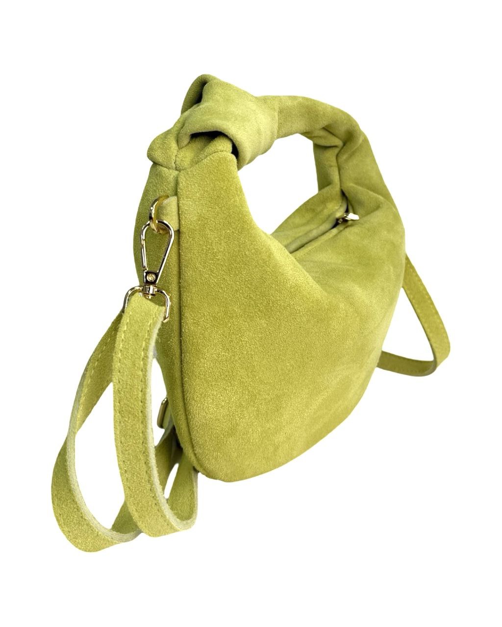 Sac luxueux en daim et cuir véritable – Artisanat italien haut de gamme