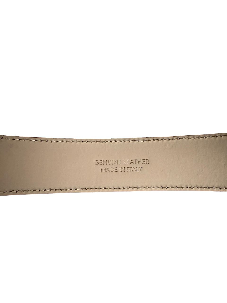 Ceinture ajustable en cuir italien avec boucle dorée par Modex™