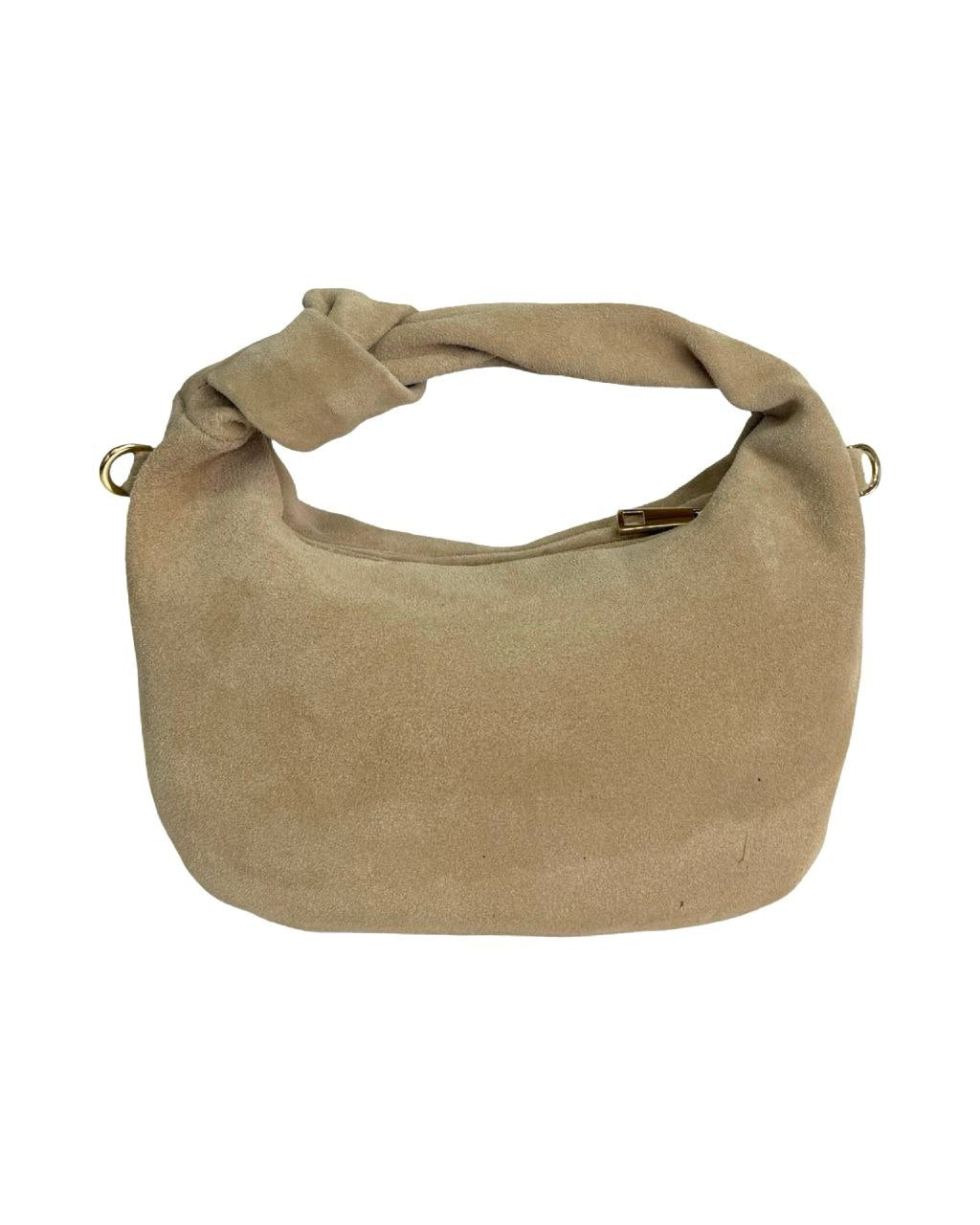 Sac luxueux en daim et cuir véritable – Artisanat italien haut de gamme