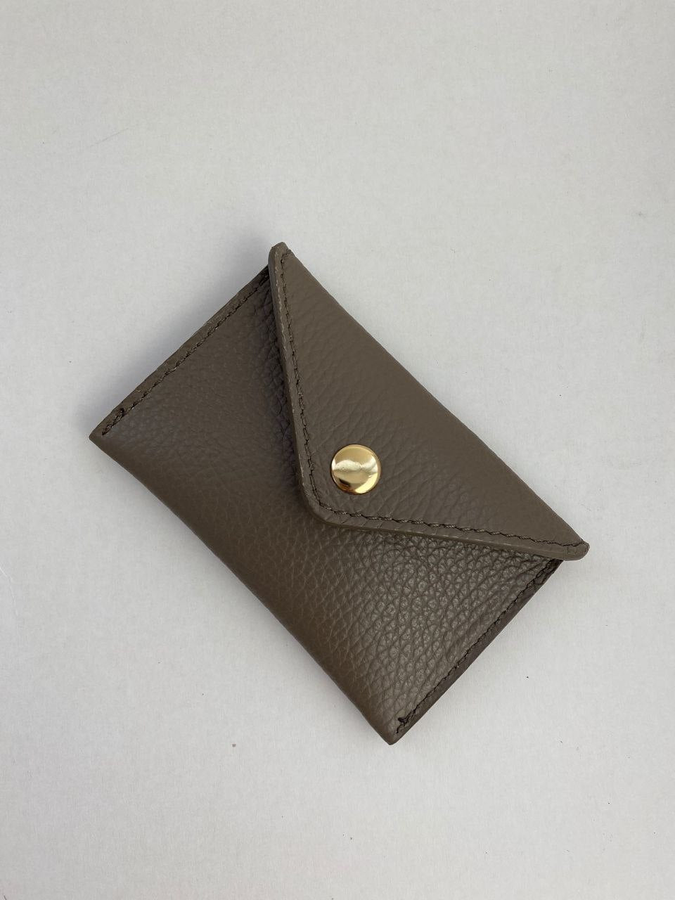 Mini porte-cartes enveloppe — Cuir véritable