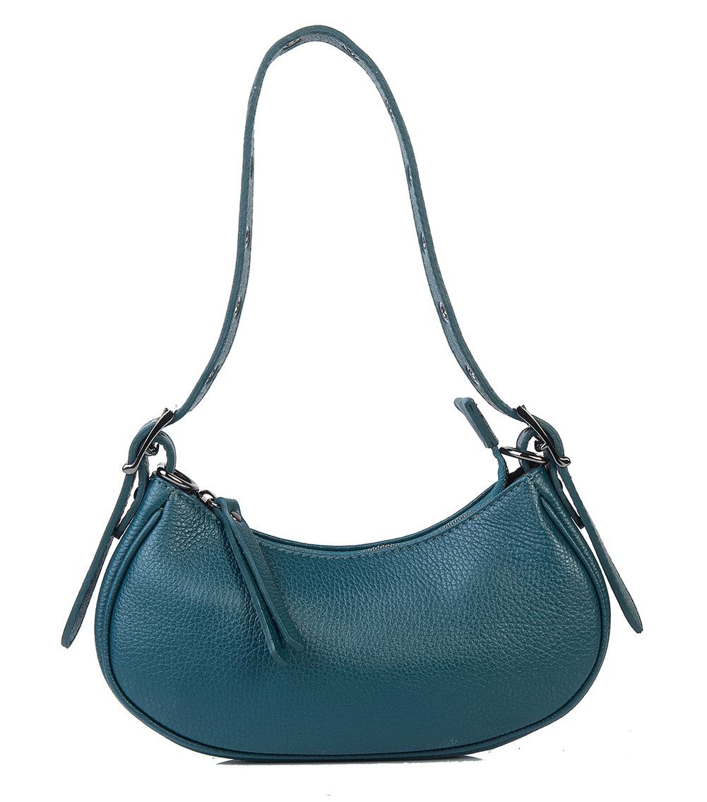 Mini sac à bandoulière en cuir italien avec bandoulière à œillets par Modex™