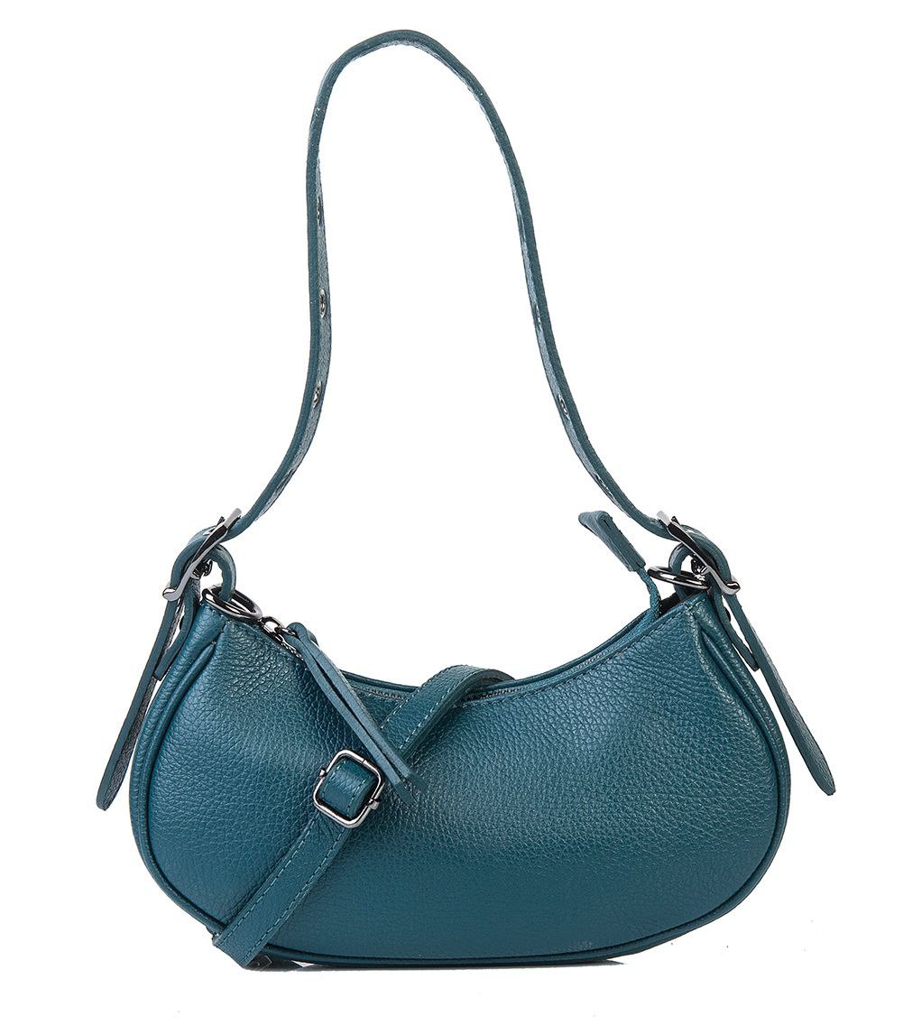 Mini sac à bandoulière en cuir italien avec bandoulière à œillets par Modex™