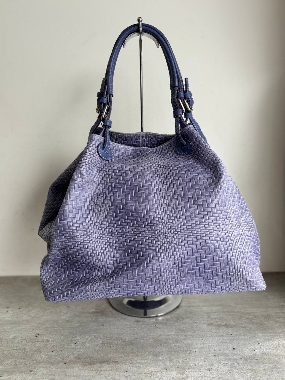 Sac fourre-tout en cuir tressé
