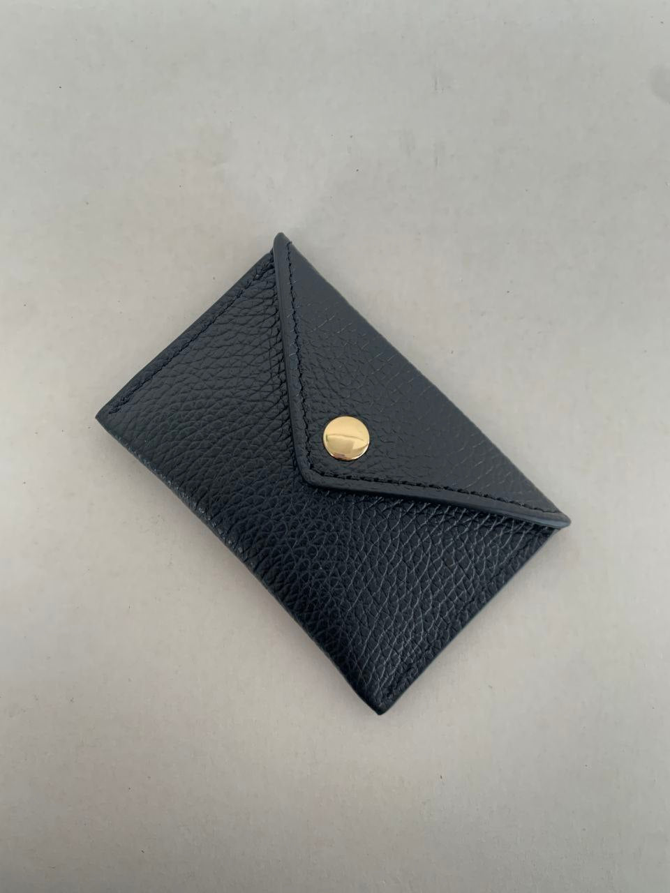 Mini porte-cartes enveloppe — Cuir véritable