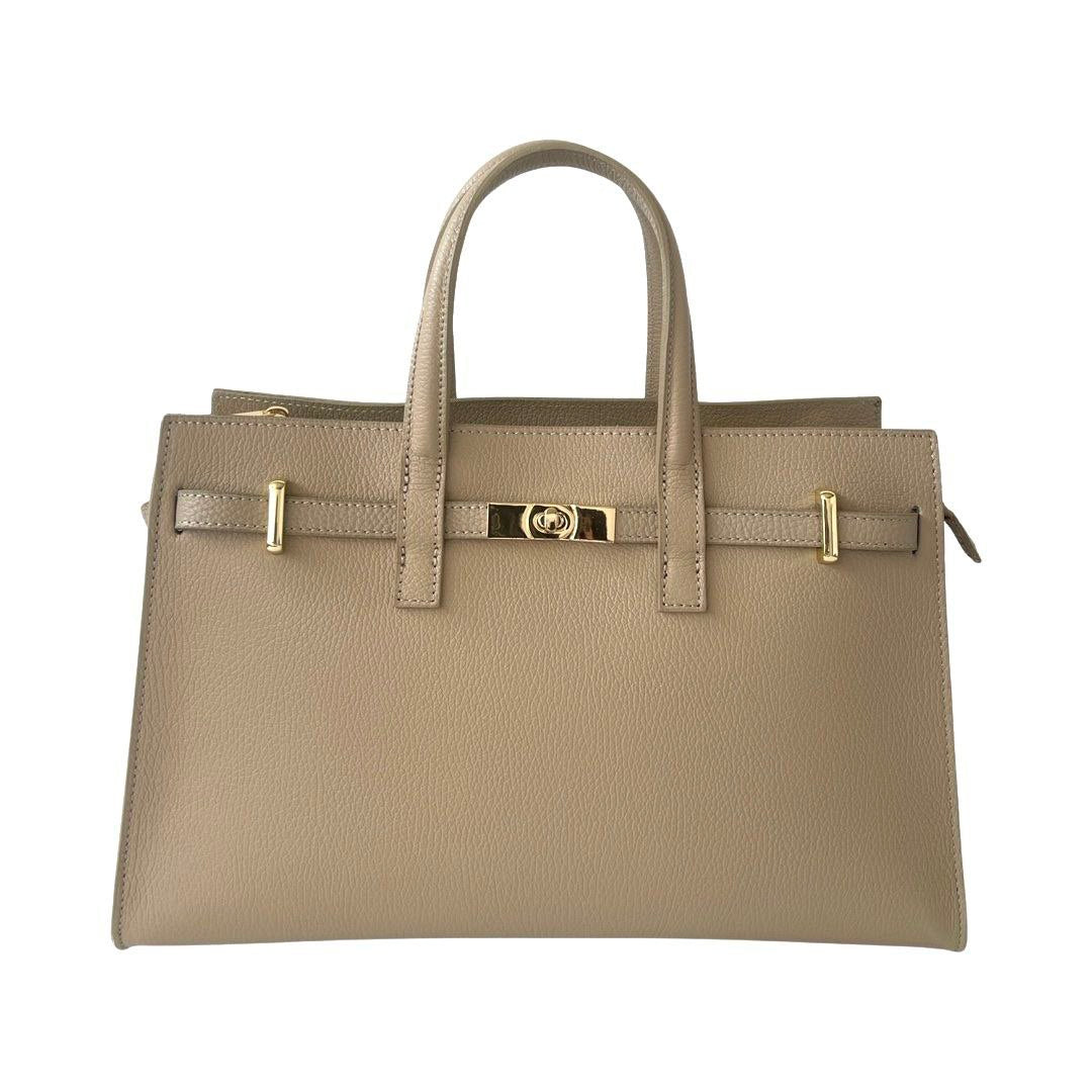 Modex™ Sac en cuir italien luxueux avec cadenas signature