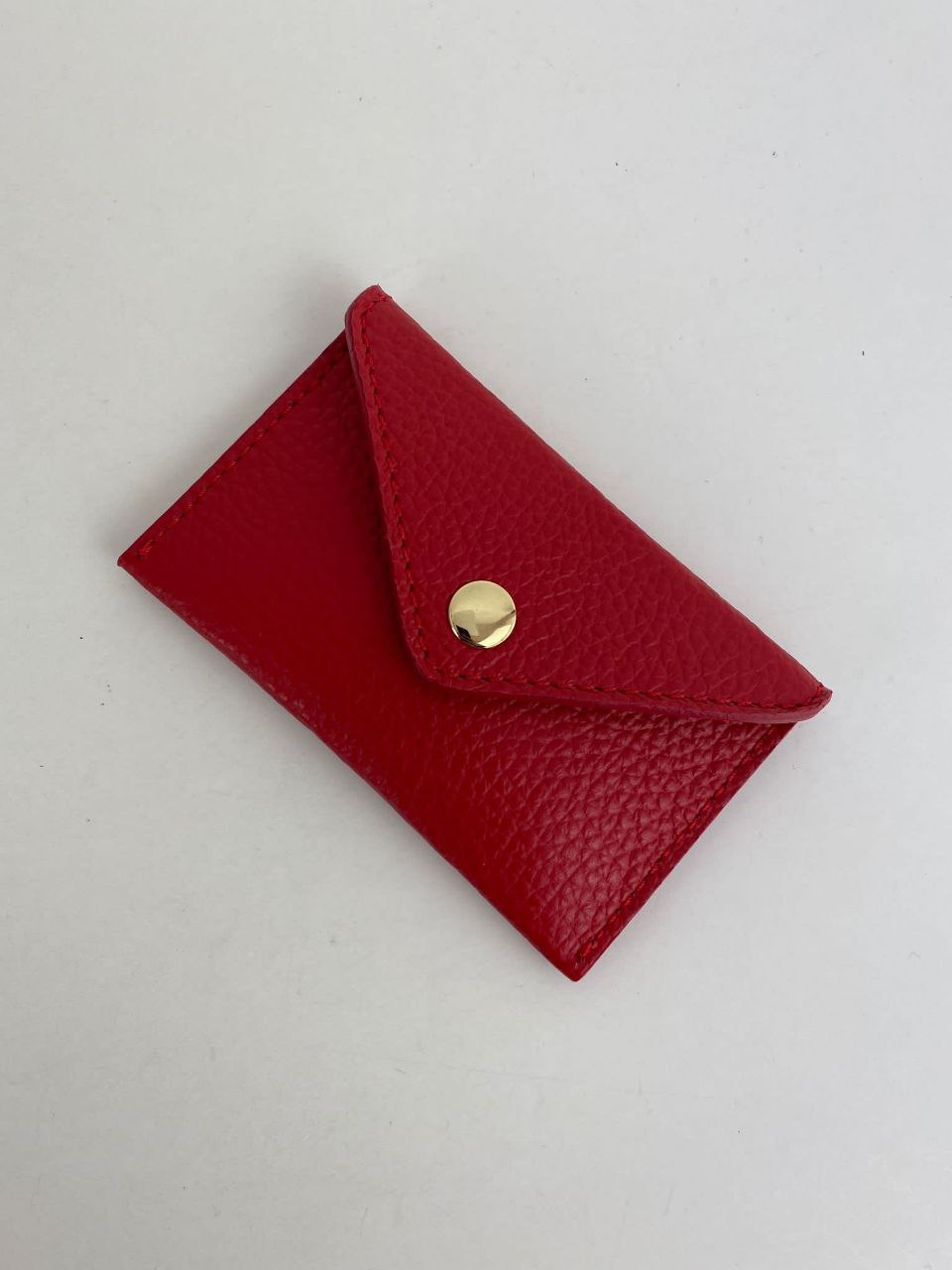Mini porte-cartes enveloppe — Cuir véritable