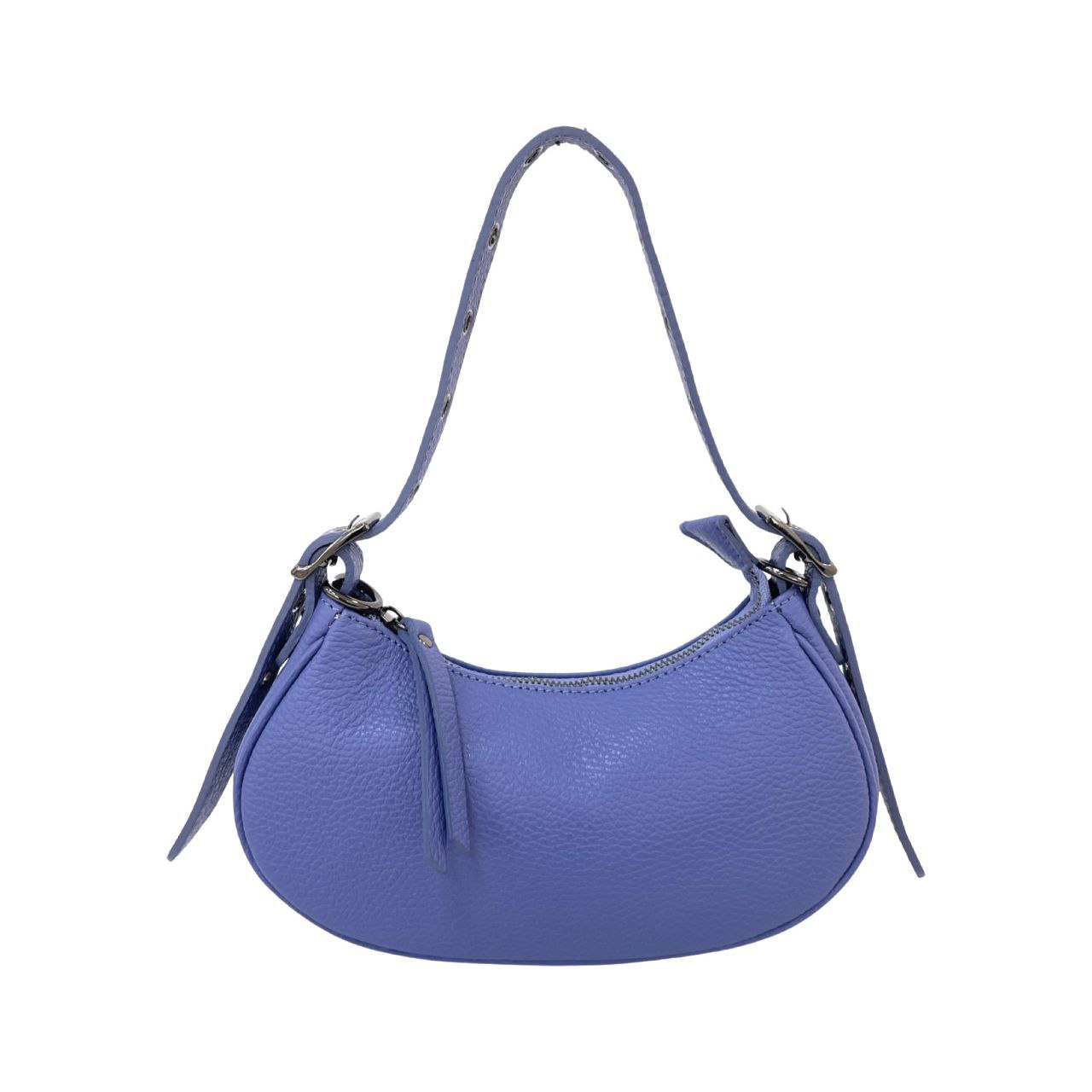 Mini sac à bandoulière en cuir italien avec bandoulière à œillets par Modex™