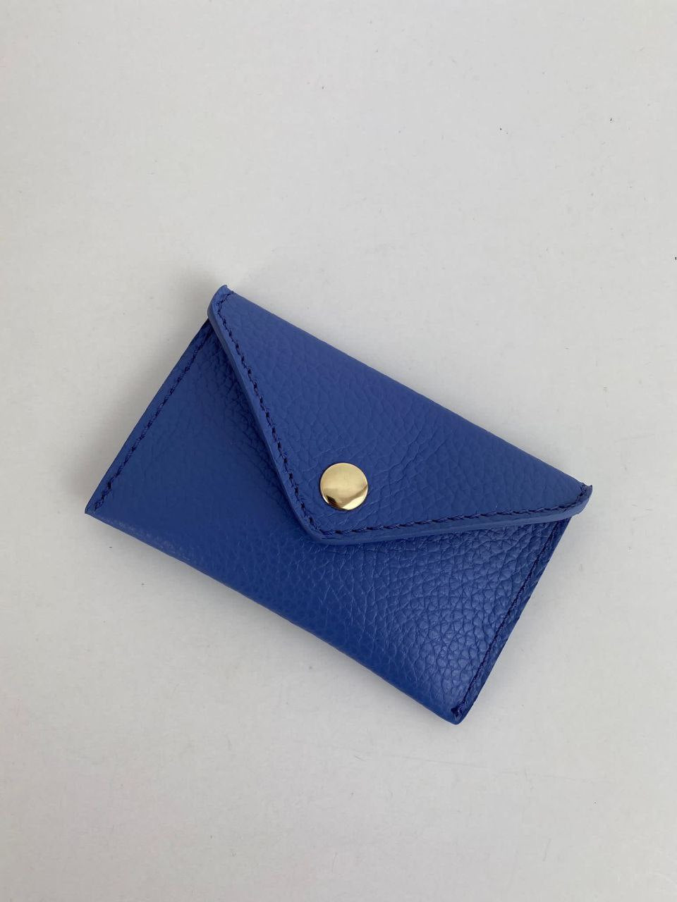 Mini porte-cartes enveloppe — Cuir véritable