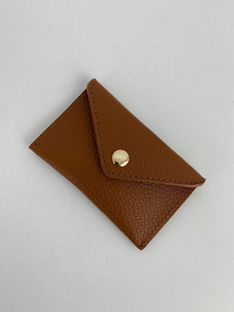 Mini porte-cartes enveloppe — Cuir véritable