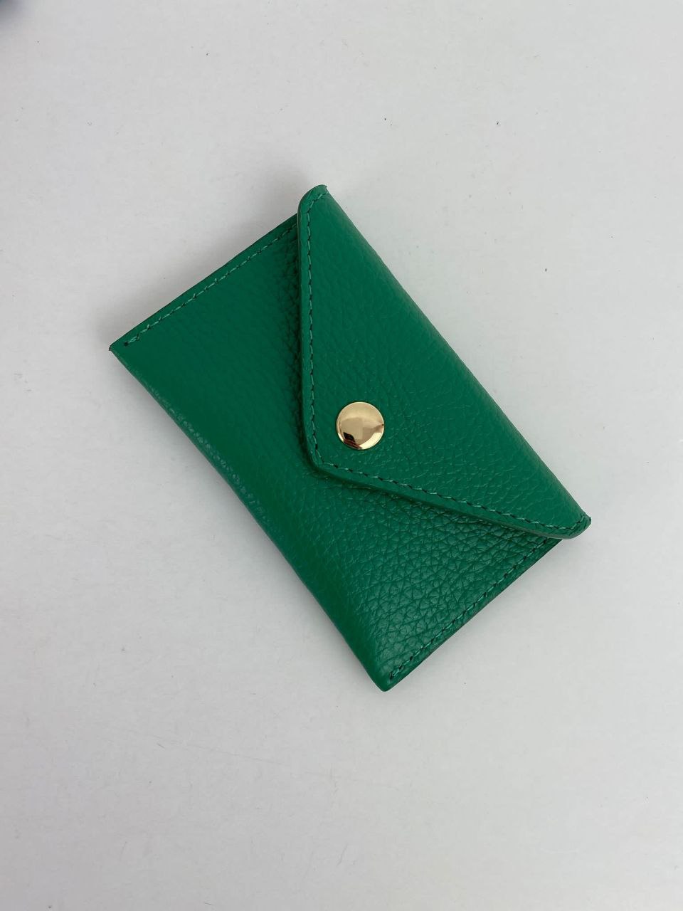 Mini porte-cartes enveloppe — Cuir véritable