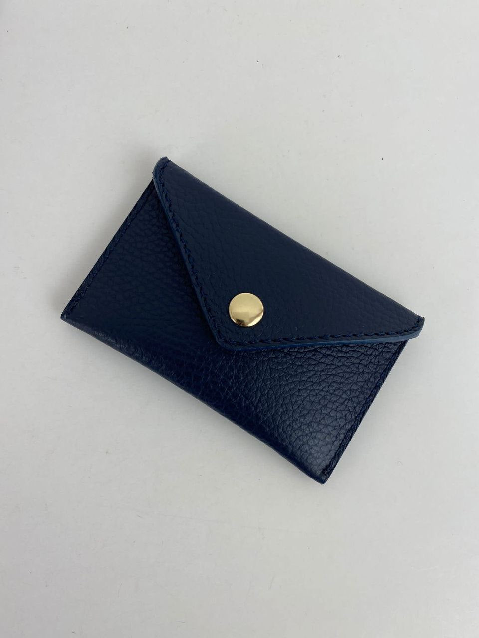 Mini porte-cartes enveloppe — Cuir véritable