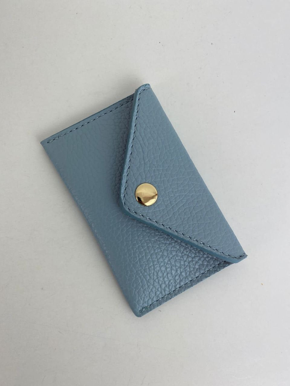Mini porte-cartes enveloppe — Cuir véritable