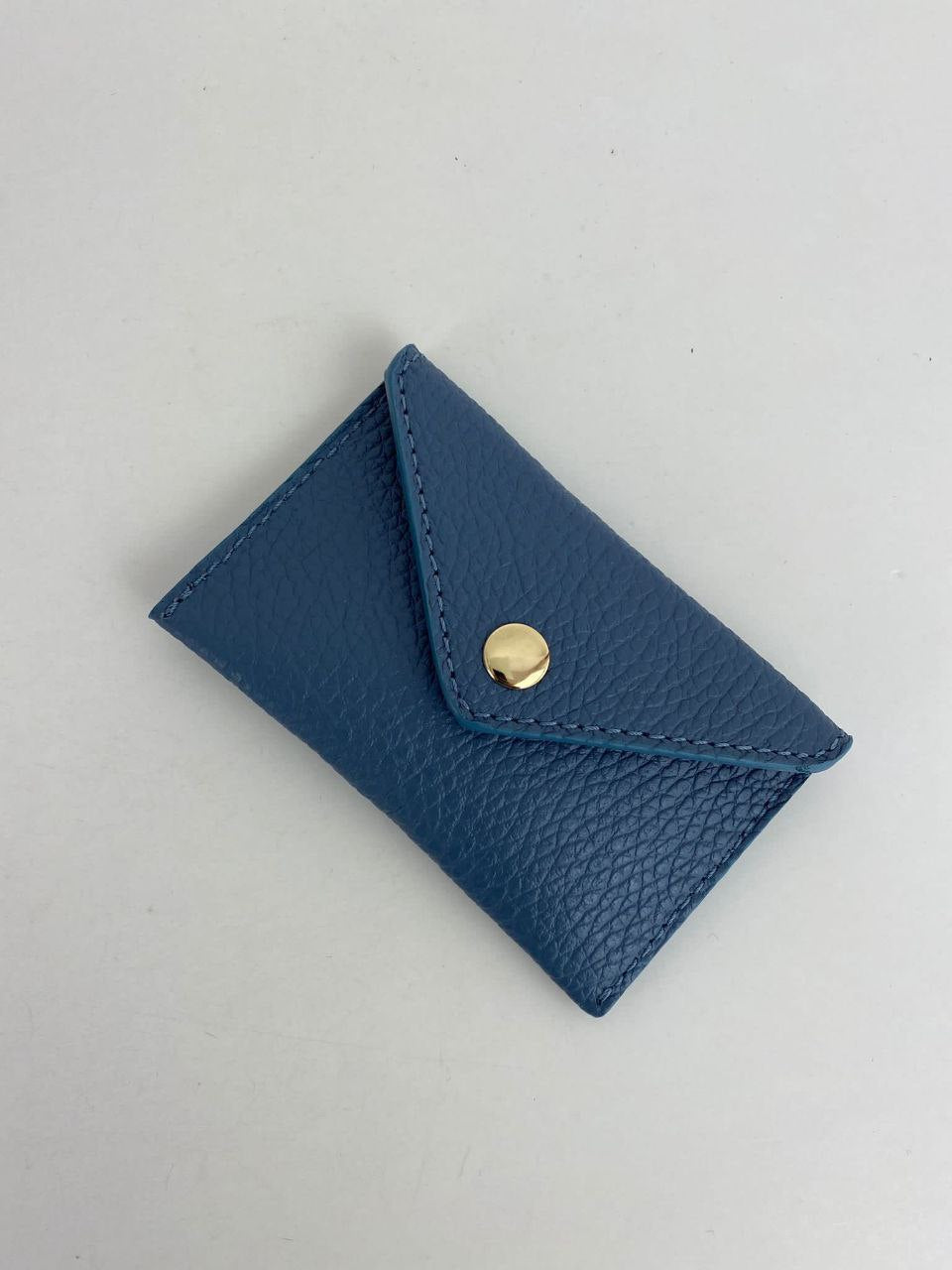 Mini porte-cartes enveloppe — Cuir véritable
