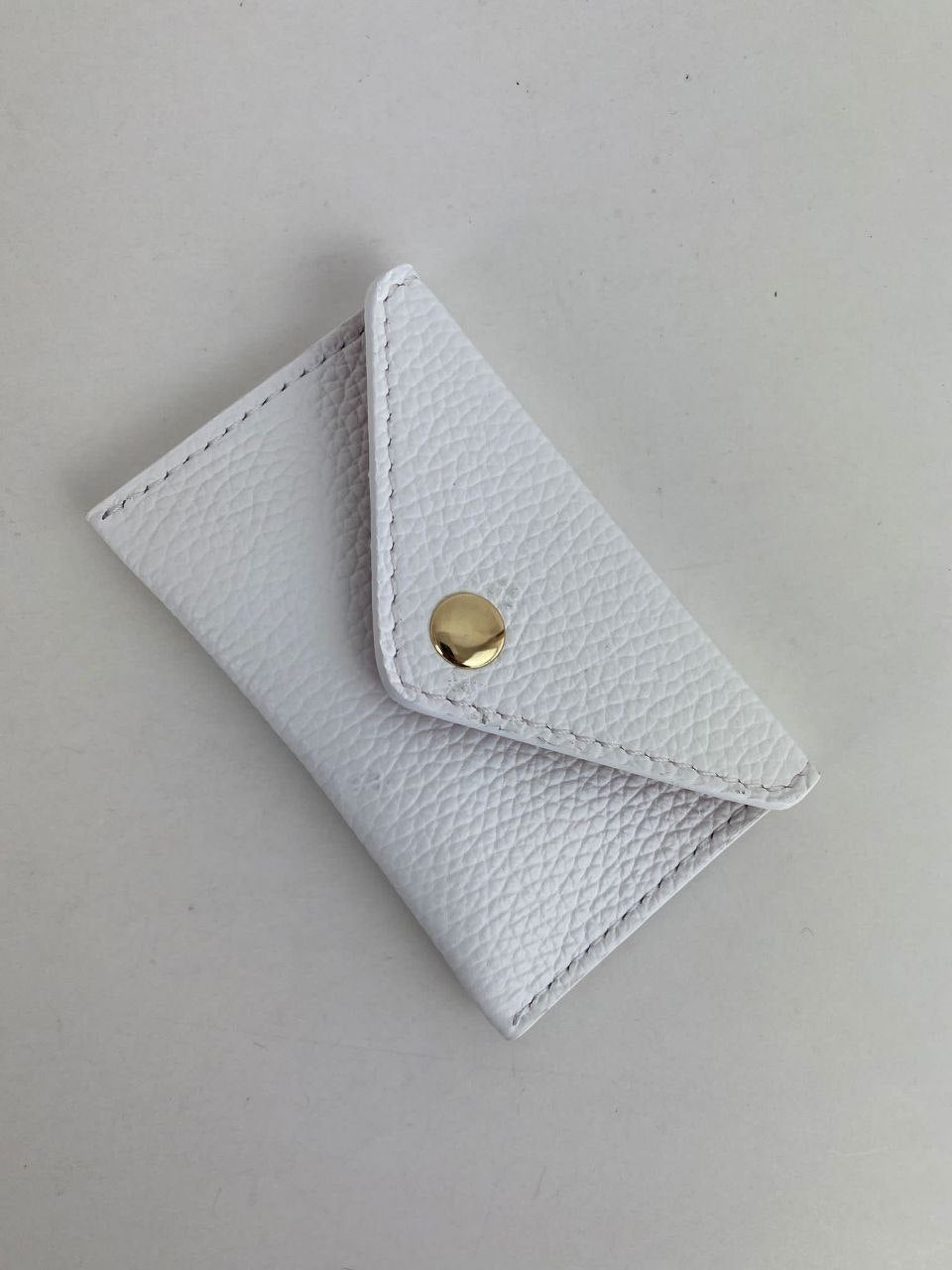 Mini porte-cartes enveloppe — Cuir véritable