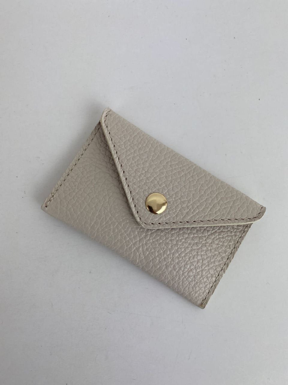 Mini porte-cartes enveloppe — Cuir véritable