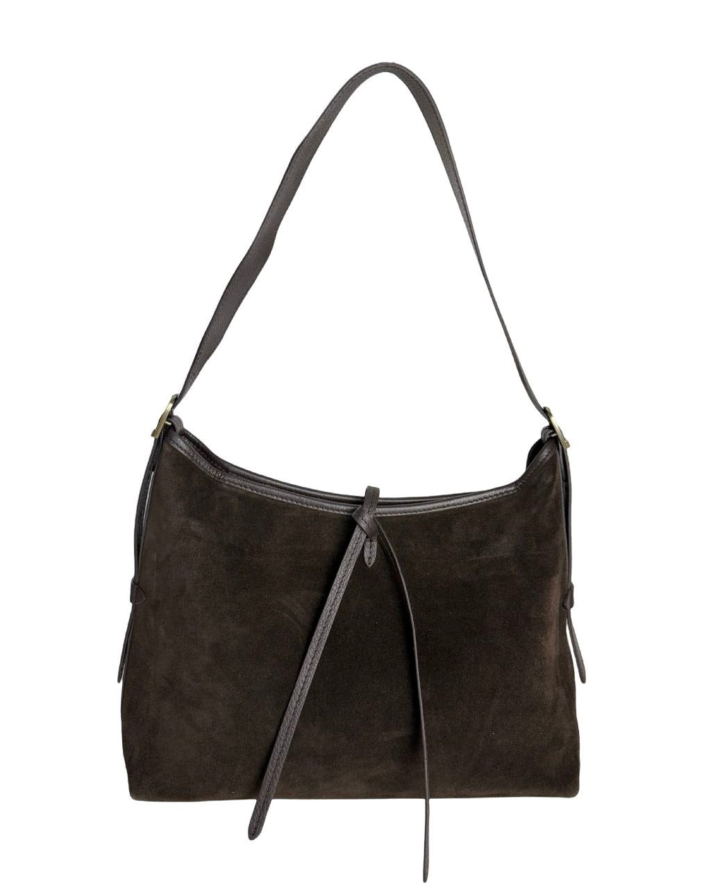 Sac à bandoulière structuré en cuir italien avec bandoulière réglable par Modex™