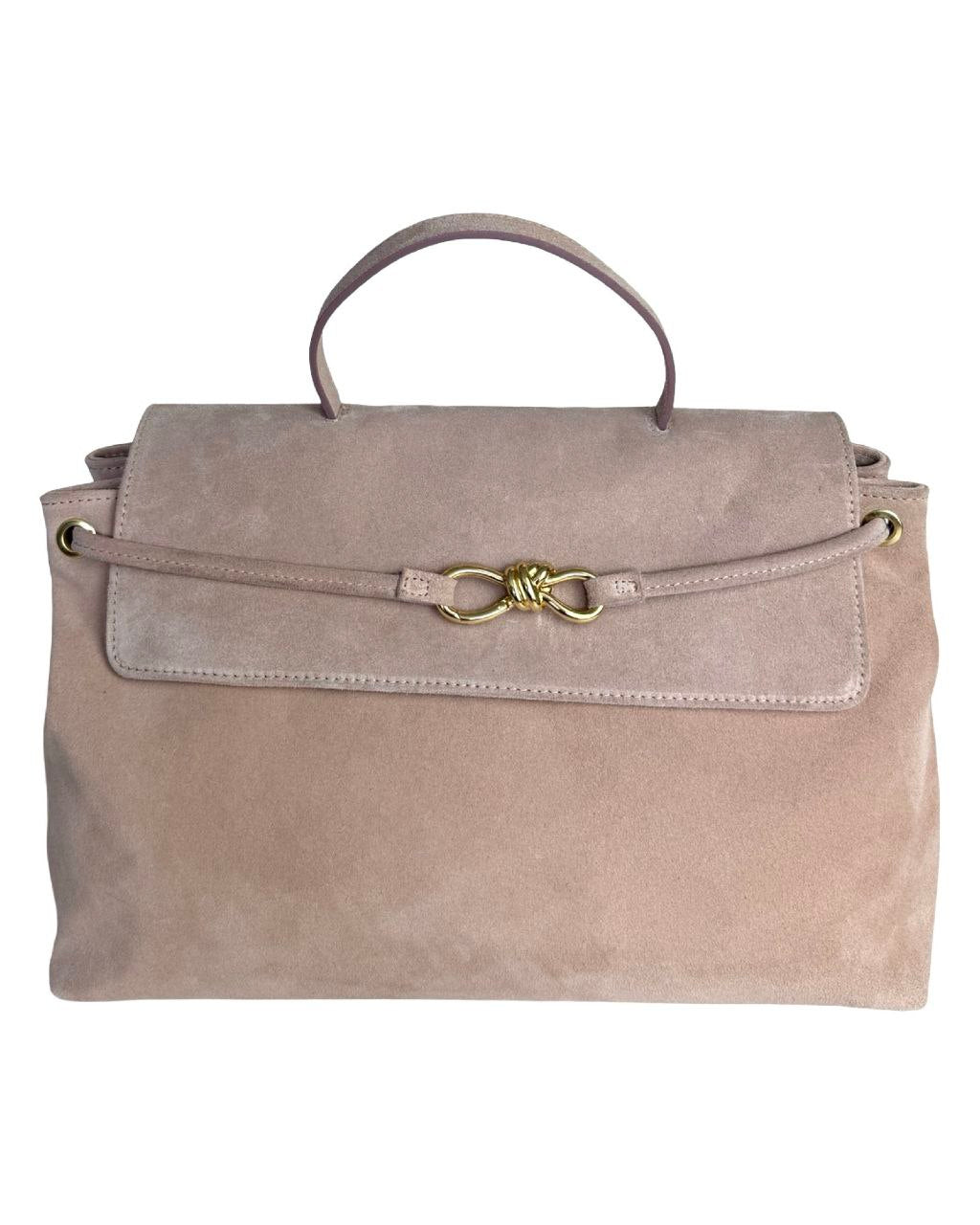 Sac porte-documents en cuir italien avec fermeture décorative par Modex™