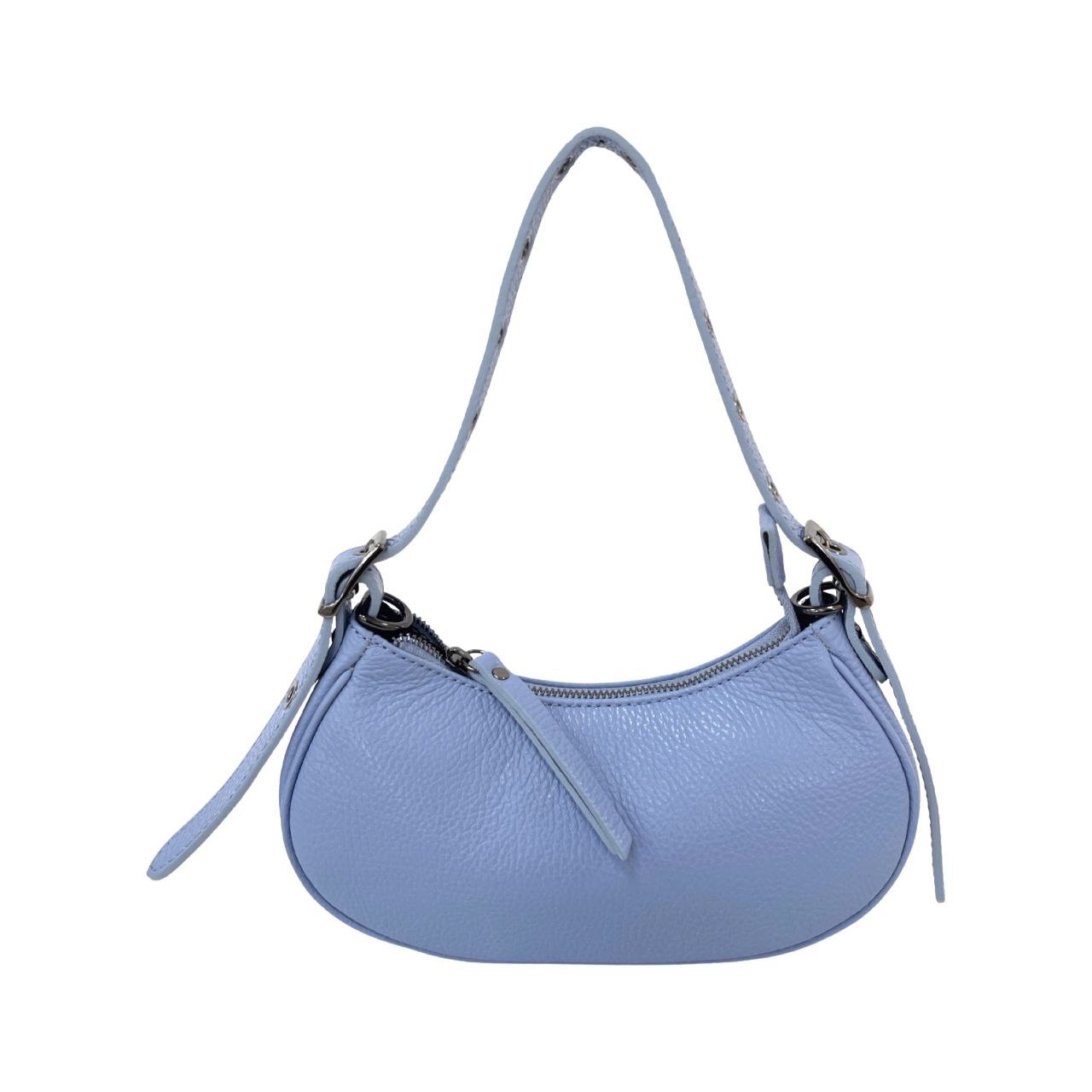 Mini sac à bandoulière en cuir italien avec bandoulière à œillets par Modex™