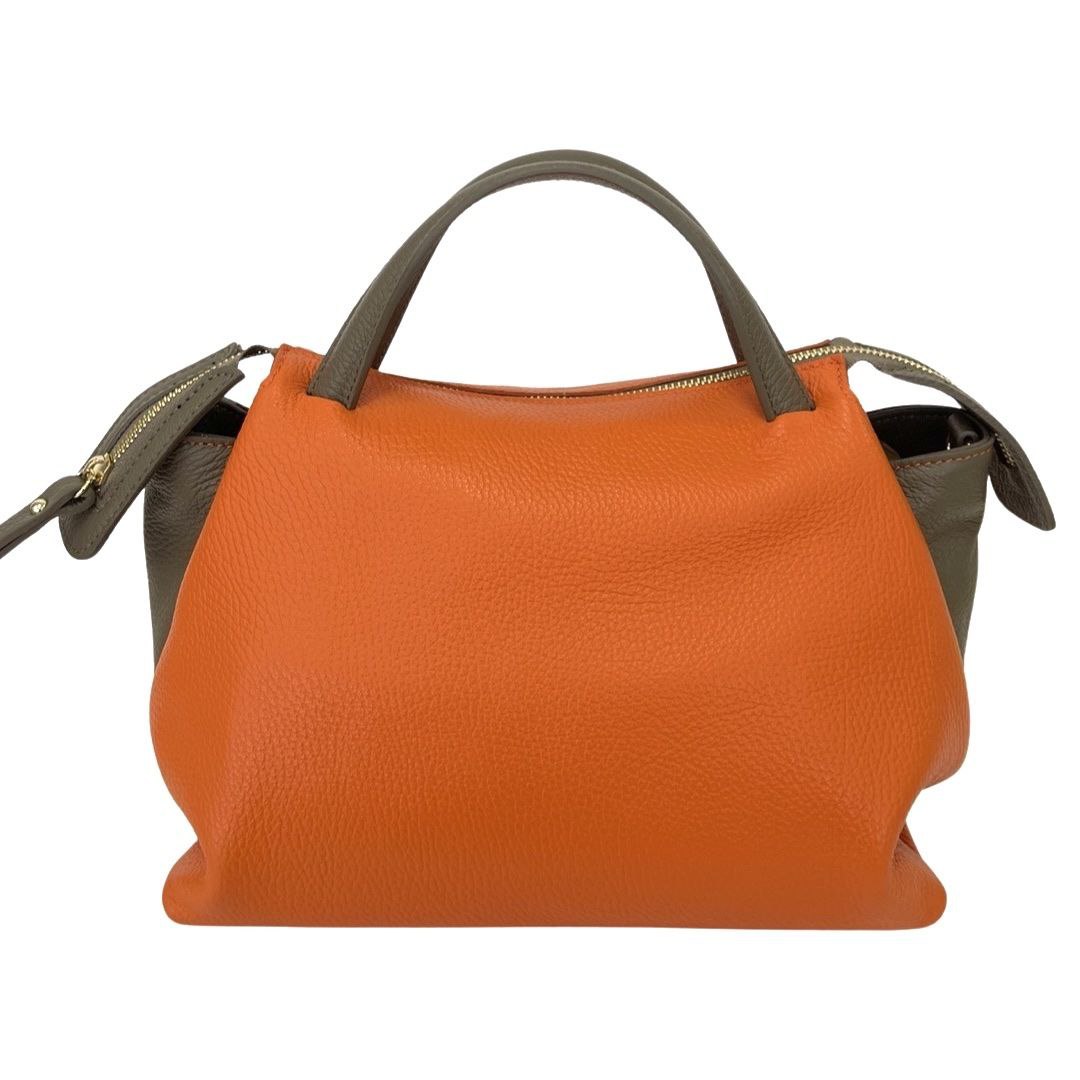 Sac en cuir italien bicolore avec organisation pratique par Modex™