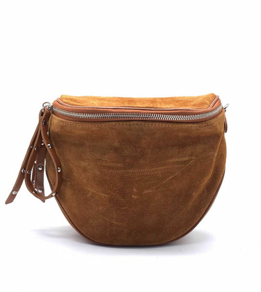 Sac ceinture et bandoulière polyvalent en daim italien par Modex™