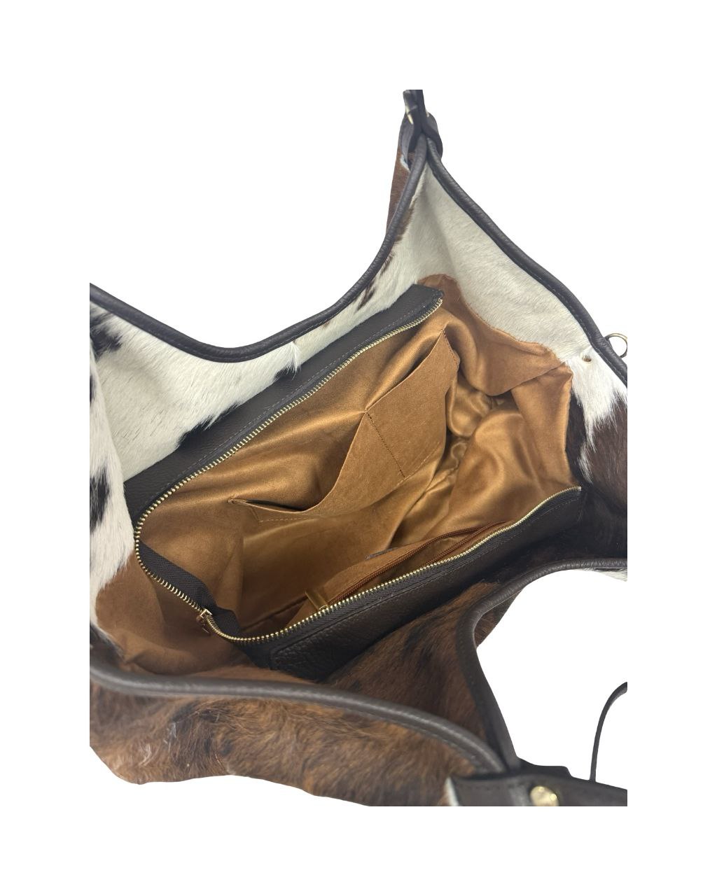 Sac fourre-tout en cuir italien à poils longs — Luxe affirmé