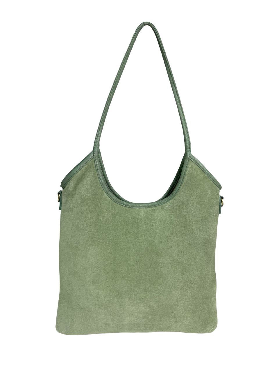Sac cabas en cuir italien avec doubles poignées et longue bandoulière par Modex™