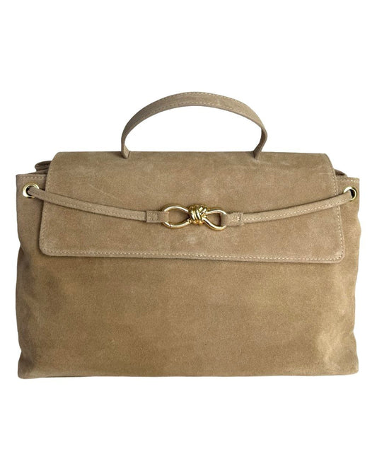 Sac porte-documents en cuir italien avec fermeture décorative par Modex™