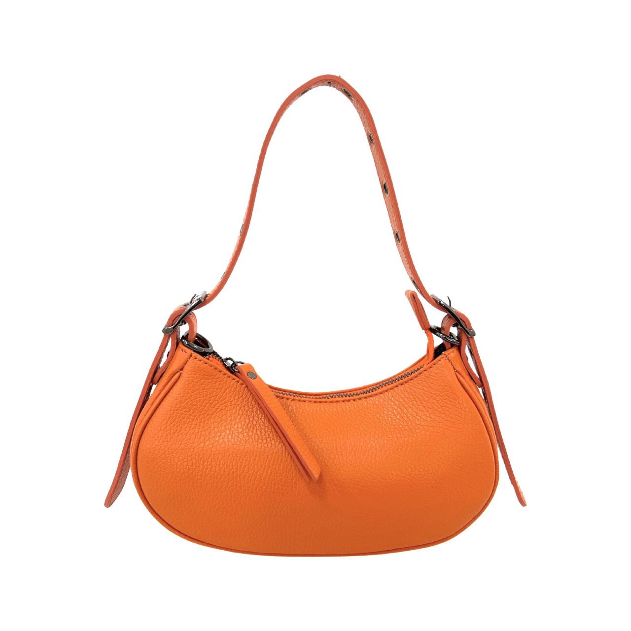Mini sac à bandoulière en cuir italien avec bandoulière à œillets par Modex™