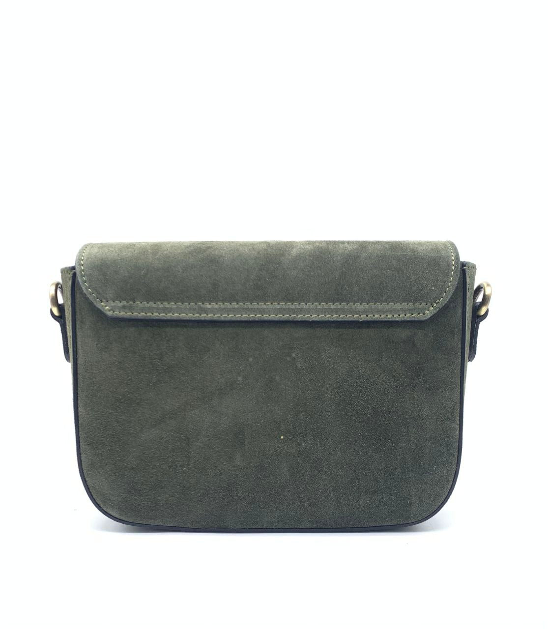 Sac bandoulière en cuir italien avec fermoir en métal — Modex™