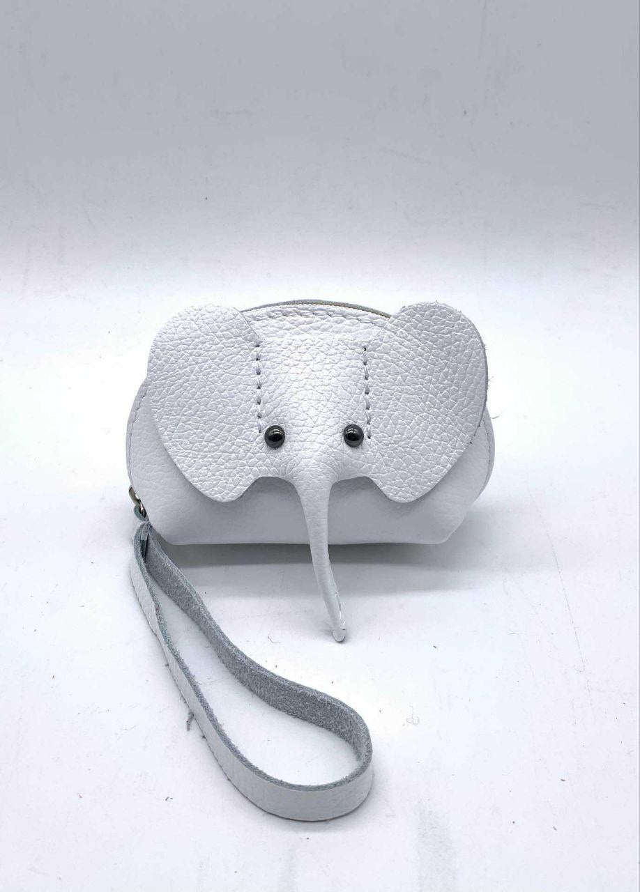 Porte-monnaie en cuir italien motif éléphant par Modex™