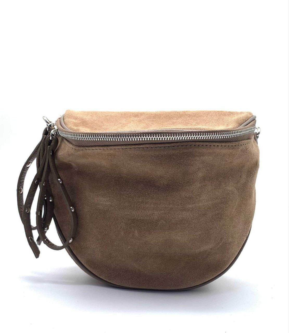 Sac ceinture et bandoulière polyvalent en daim italien par Modex™