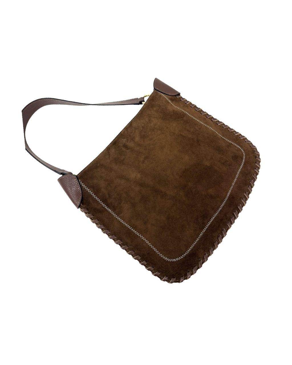 Sac à bandoulière en cuir italien avec détails cousus à la main par Modex™