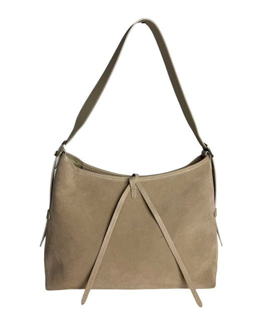 Sac à bandoulière structuré en cuir italien avec bandoulière réglable par Modex™