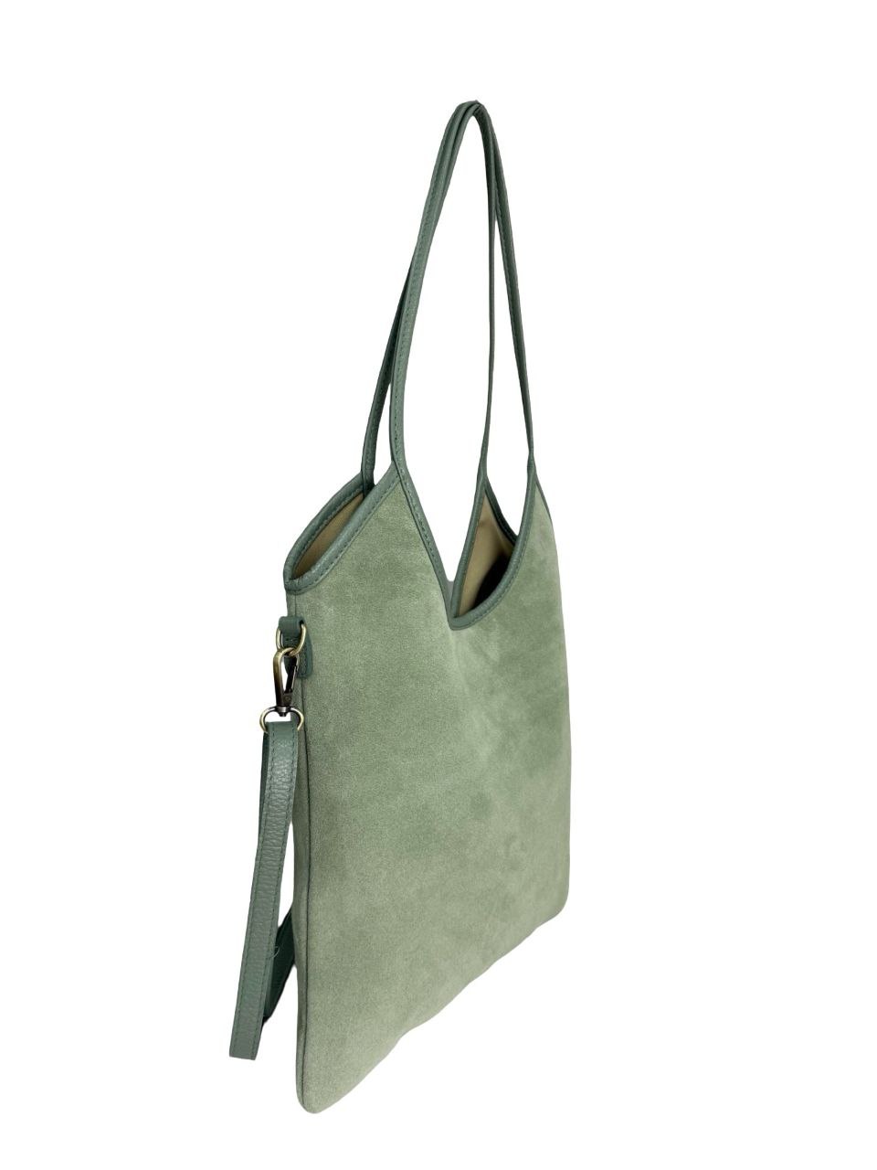 Sac cabas en cuir italien avec doubles poignées et longue bandoulière par Modex™